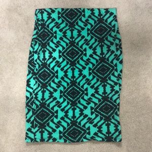 WET SEAL Aztec printed high waisted skirt
